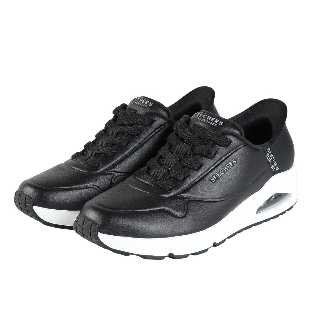 スケッチャーズ（SKECHERS）（メンズ）カジュアルシューズ スリップインズ ウノ イージー エア ブラック 183005-BLK スニーカー ハンズフリー クッション性