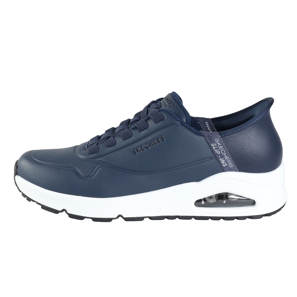 スケッチャーズ（SKECHERS）（メンズ）カジュアルシューズ スリップインズ ウノ イージー エア ネイビー 183005-NVY スニーカー ハンズフリー クッション性