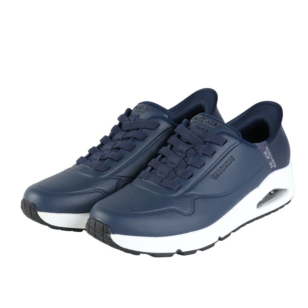 スケッチャーズ（SKECHERS）（メンズ）カジュアルシューズ スリップインズ ウノ イージー エア ネイビー 183005-NVY スニーカー ハンズフリー クッション性