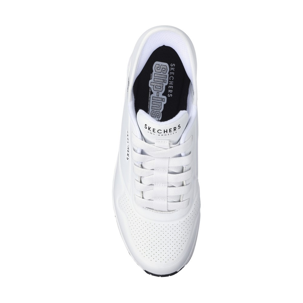 スケッチャーズ（SKECHERS）（メンズ）カジュアルシューズ スリップインズ ウノ イージー エア ホワイト 183005-WHT スニーカー ハンズフリー クッション性