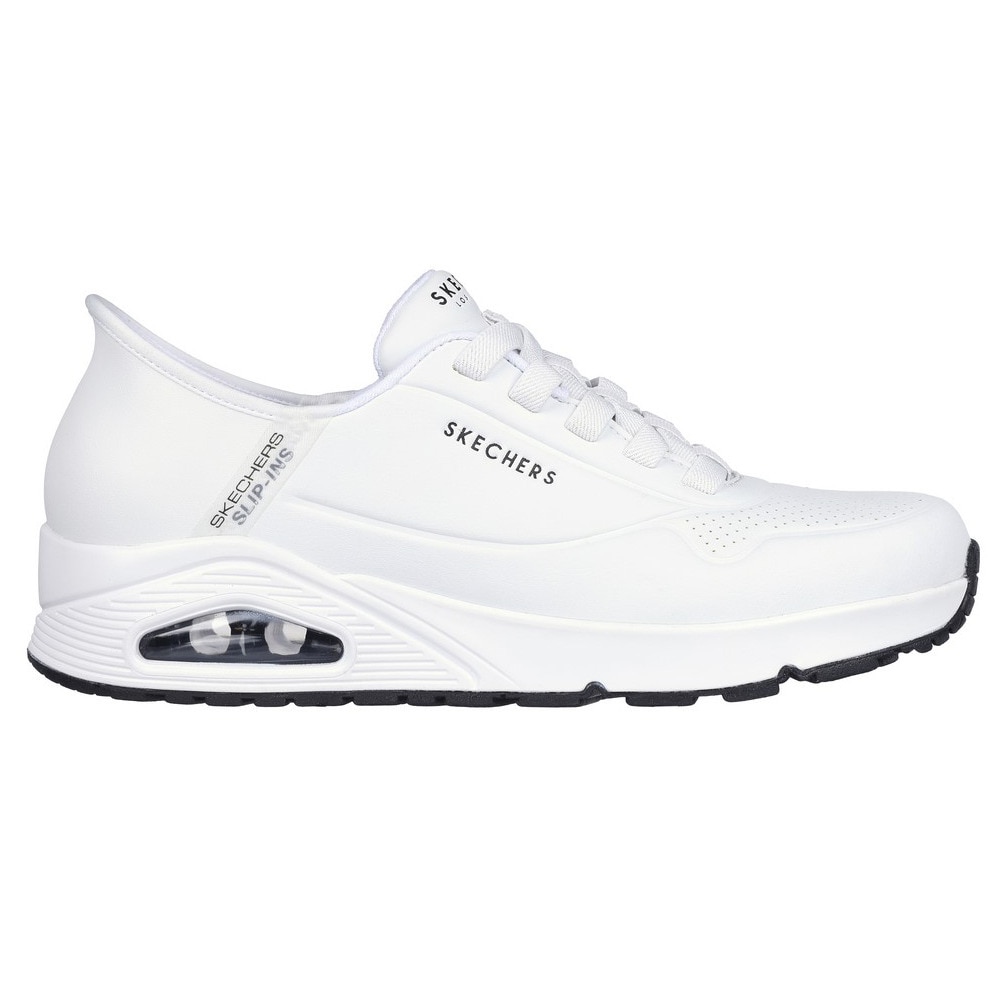 スケッチャーズ（SKECHERS）（メンズ）カジュアルシューズ スリップインズ ウノ イージー エア ホワイト 183005-WHT スニーカー ハンズフリー クッション性