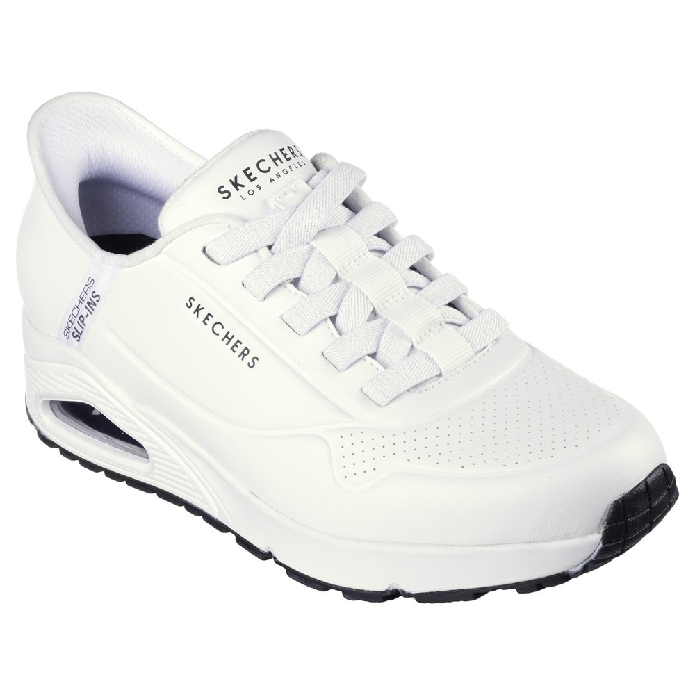 スケッチャーズ（SKECHERS）（メンズ）カジュアルシューズ スリップインズ ウノ イージー エア ホワイト 183005-WHT スニーカー ハンズフリー クッション性