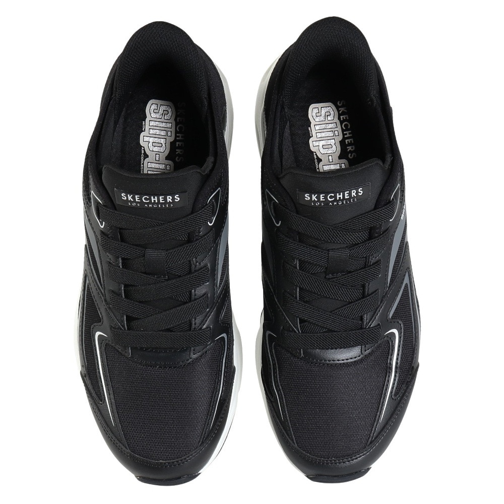 スケッチャーズ（SKECHERS）（メンズ）カジュアルシューズ スリップインズ トレスエア ウノ ビジョンエアリー ブラック 183083-BLK スニーカー ハンズフリー