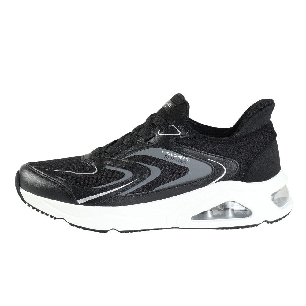 スケッチャーズ（SKECHERS）（メンズ）カジュアルシューズ スリップインズ トレスエア ウノ ビジョンエアリー ブラック 183083-BLK スニーカー ハンズフリー