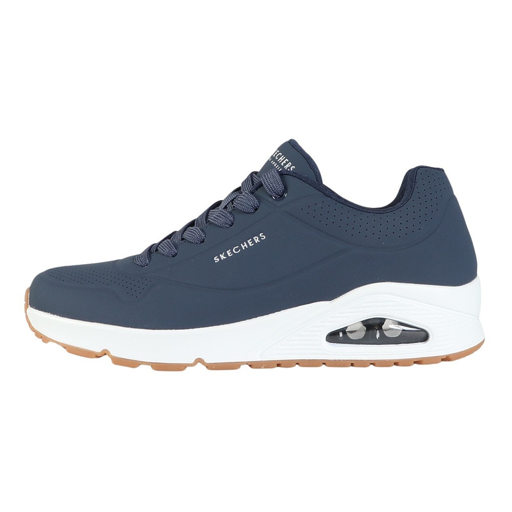スケッチャーズ（SKECHERS）（メンズ）カジュアルシューズ ウノ スタンド オン エア ネイビー 52458-NVY スニーカー ファッションスニーカー クッション性
