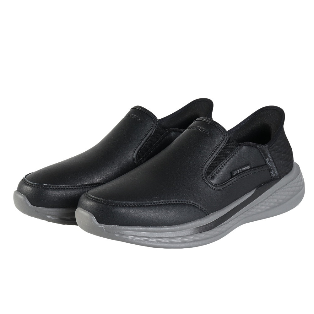 スケッチャーズ（SKECHERS）（メンズ）カジュアルシューズ スリップインズ スライド クーパー ブラック 205237-BLK スニーカー ハンズフリー クッション性