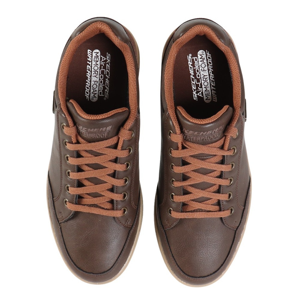 スケッチャーズ（SKECHERS）（メンズ）カジュアルシューズ キャベル スパークマン ブラウン 210944-CHOC スニーカー クッション性 防水性 ビジネスカジュアル