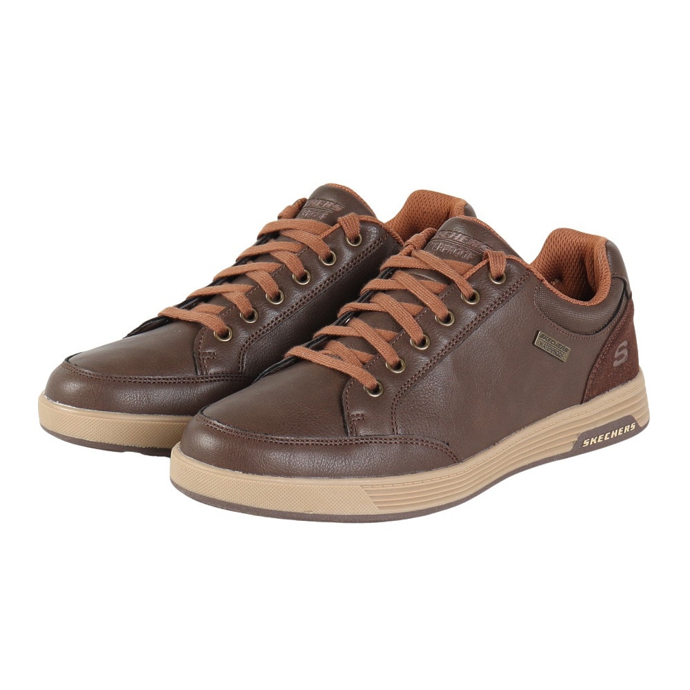スケッチャーズ（SKECHERS）（メンズ）カジュアルシューズ キャベル スパークマン ブラウン 210944-CHOC スニーカー クッション性 防水性 ビジネスカジュアル