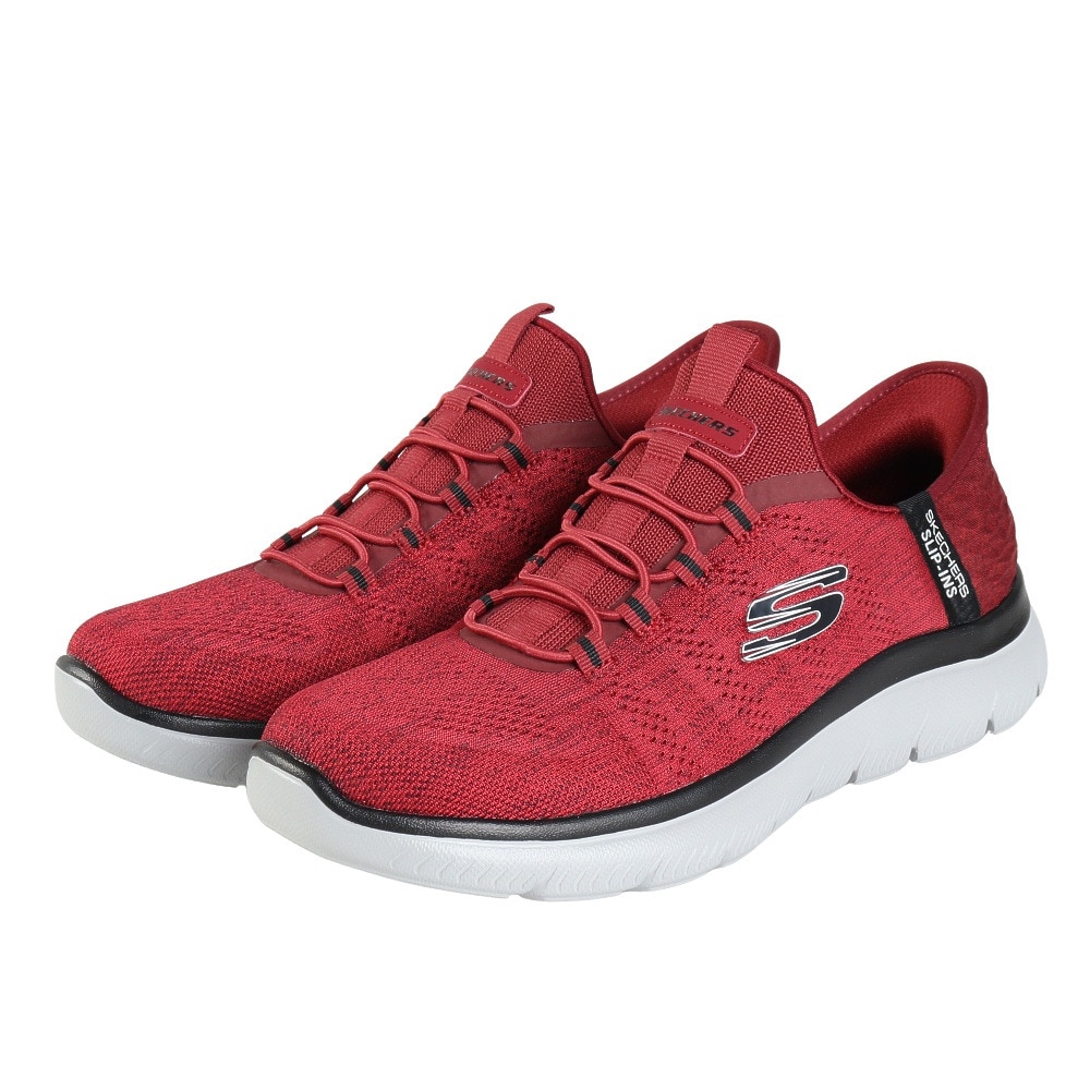スケッチャーズ（SKECHERS）（メンズ）カジュアルシューズ スリップインズ サミッツ キー ペース レッド 232469-RDBK スニーカー ハンズフリー 快適