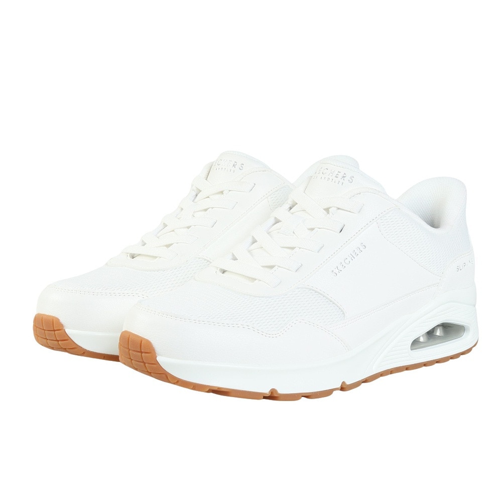 スケッチャーズ（SKECHERS）（メンズ）カジュアルシューズ SI-UNO-BANKSIA 183022W-WHT