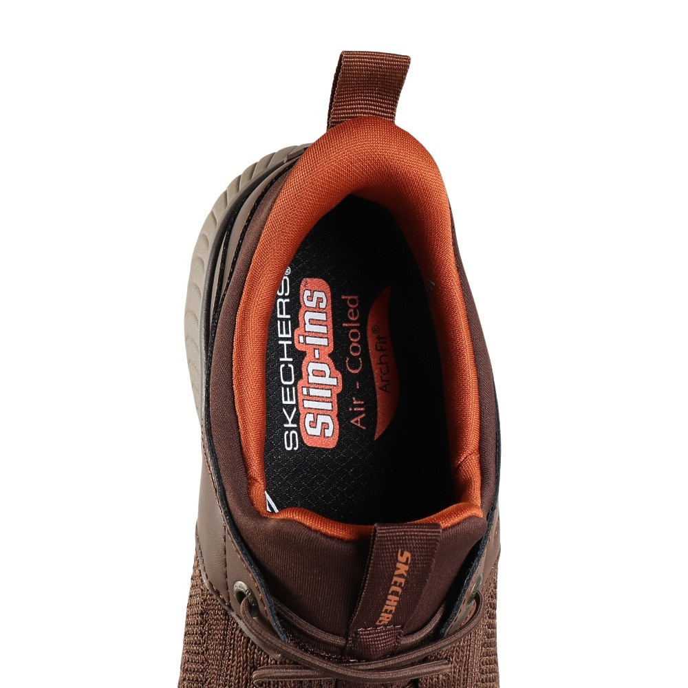 スケッチャーズ（SKECHERS）（メンズ）カジュアルシューズ スリップインズ アーチフィット クロッサー - エメリック ブラウン 205340-BRN スニーカー 快適
