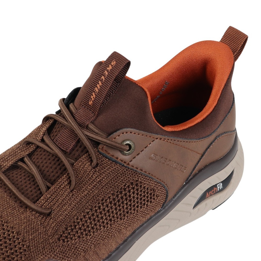 スケッチャーズ（SKECHERS）（メンズ）カジュアルシューズ スリップインズ アーチフィット クロッサー - エメリック ブラウン 205340-BRN スニーカー 快適