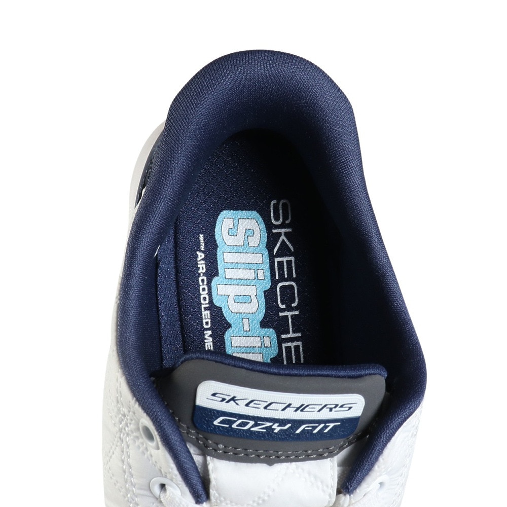 スケッチャーズ（SKECHERS）（メンズ）カジュアルシューズ スリップインズ コンツアーフォーム コージーフィット ホワイト ブルー 232619-WNV スニーカー