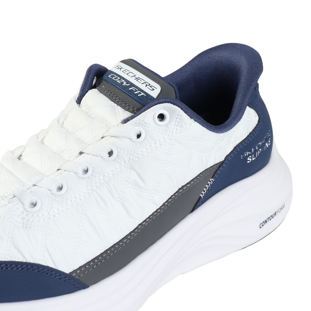 スケッチャーズ（SKECHERS）（メンズ）カジュアルシューズ スリップインズ コンツアーフォーム コージーフィット ホワイト ブルー 232619-WNV スニーカー