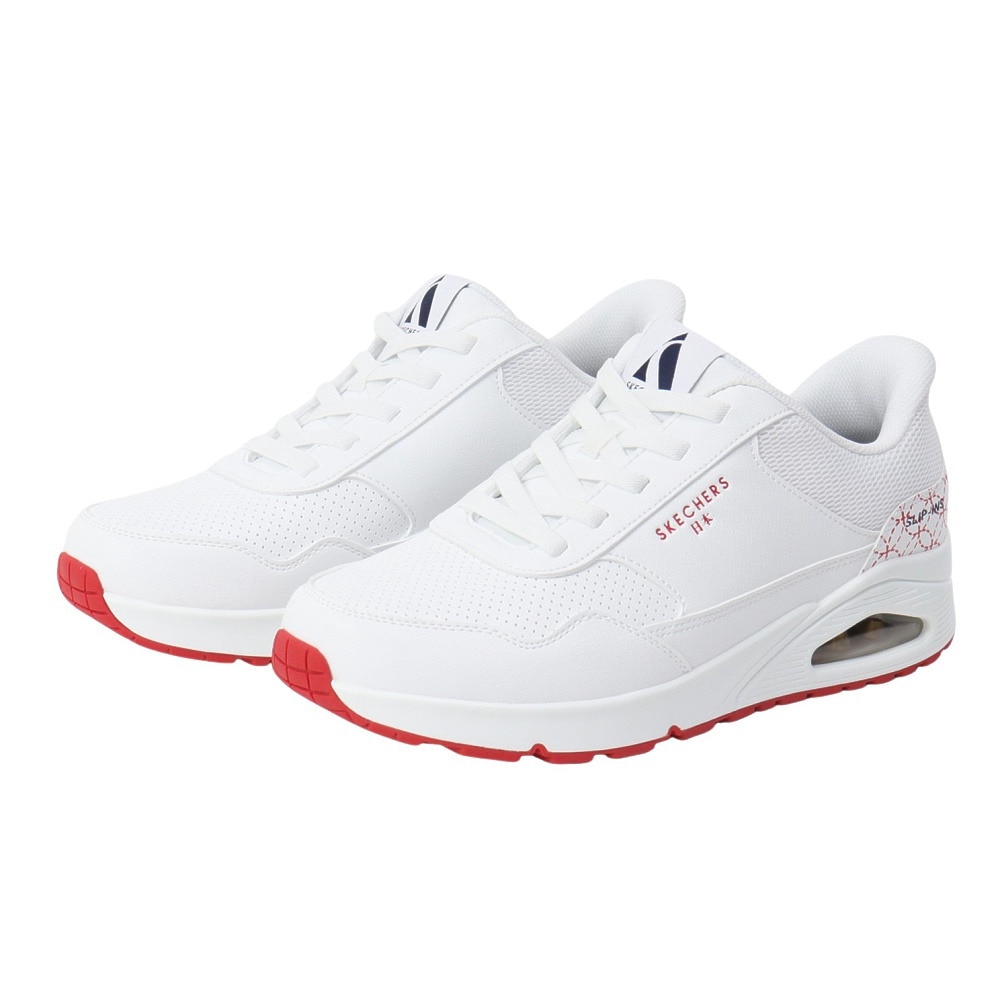 スケッチャーズ（SKECHERS）（メンズ）カジュアルシューズスリップインズ ウノ ワガラ プロスペリティ 183899W-WHT
