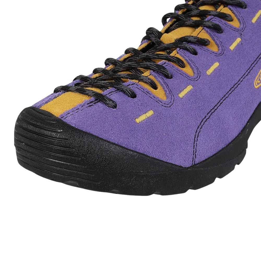 KEENジャスパー24㎝新品ブラックアウトドアシューズスニーカー紫色の靴ひも KEENジャスパー24㎝新品ブラックアウトドアシューズスニーカー紫色の靴