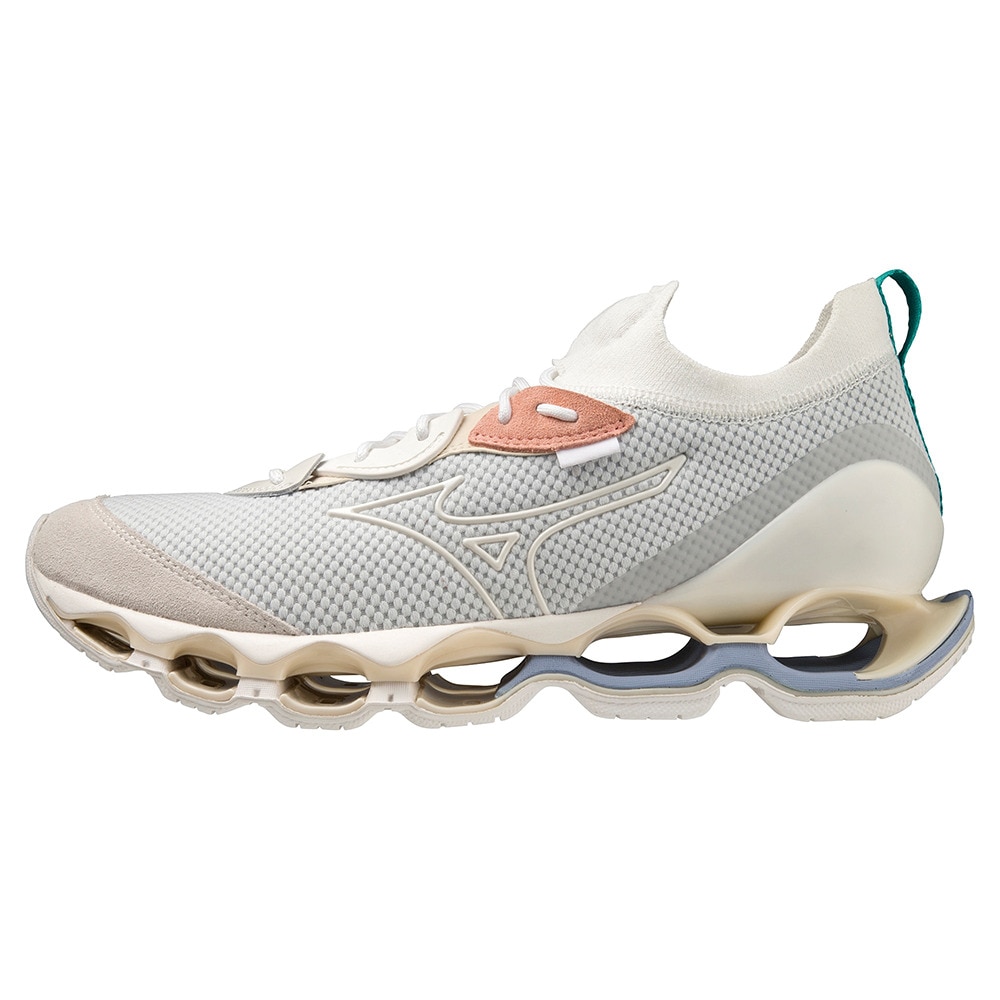 ミズノ（MIZUNO）（メンズ、レディース）スニーカー メンズ 白 ウエーブプロフェシーベータ WAVE PROPHECY B オフホワイト  D1GA227601 カジュアルシューズ