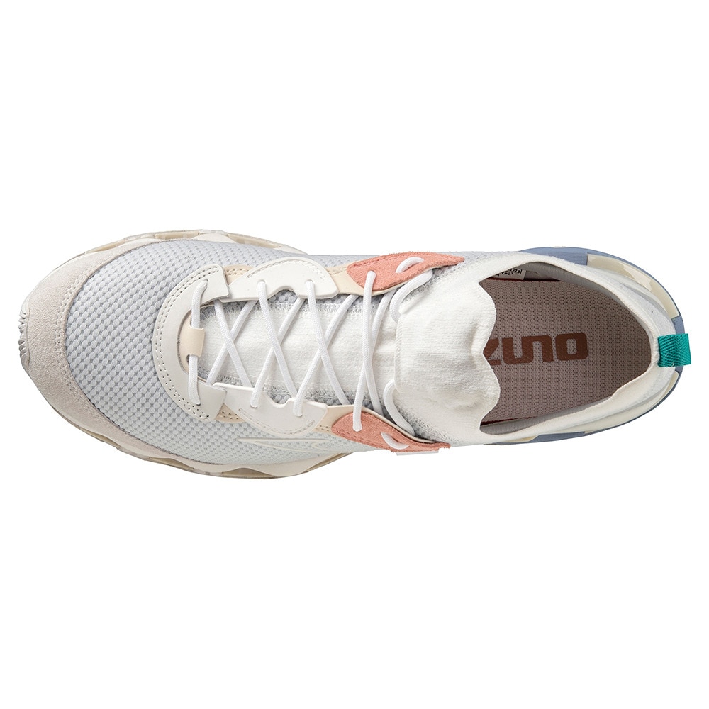 ミズノ（MIZUNO）（メンズ、レディース）スニーカー メンズ 白 ウエーブプロフェシーベータ WAVE PROPHECY B オフホワイト  D1GA227601 カジュアルシューズ
