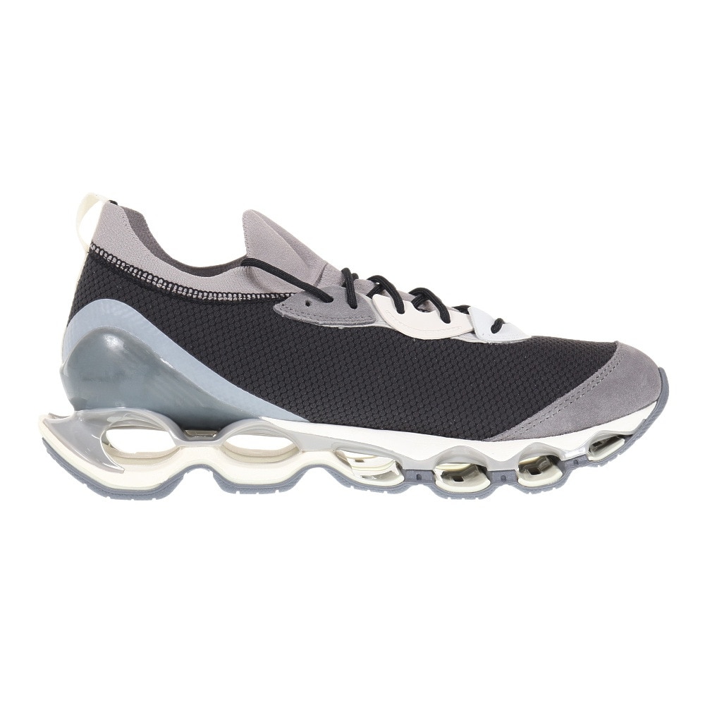 ミズノ（MIZUNO）（メンズ、レディース）カジュアルシューズ ウエーブ プロフェシー ベータ ブラック ブルー D1GA227609 スニーカー デイリーユース タウン 