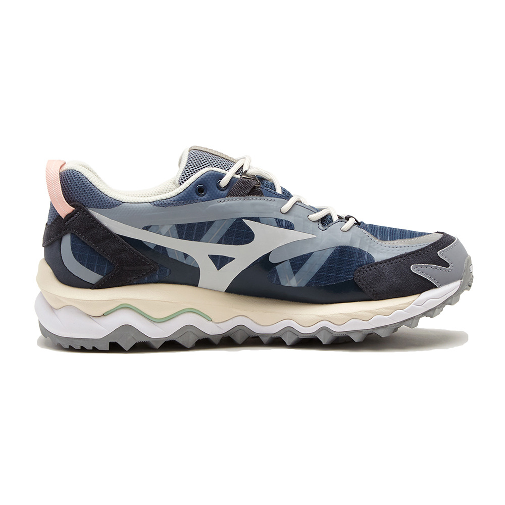 ミズノ（MIZUNO）（メンズ、レディース）カジュアルシューズ ウェーブムジンTL GTX ネイビーグレー D1GA221707 スニーカー スポーツ 防水 タウン 日常履き 雨