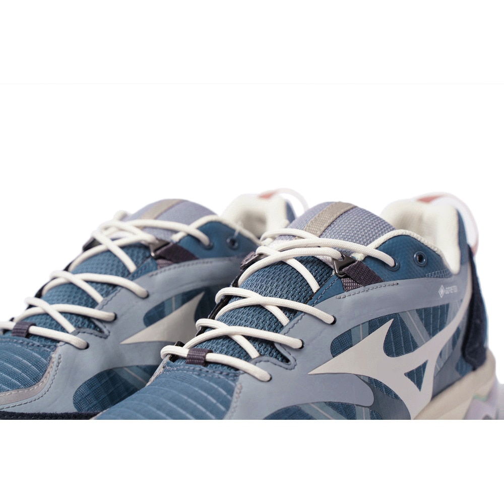 ミズノ（MIZUNO）（メンズ、レディース）カジュアルシューズ ウェーブムジンTL GTX ネイビーグレー D1GA221707 スニーカー スポーツ 防水 タウン 日常履き 雨
