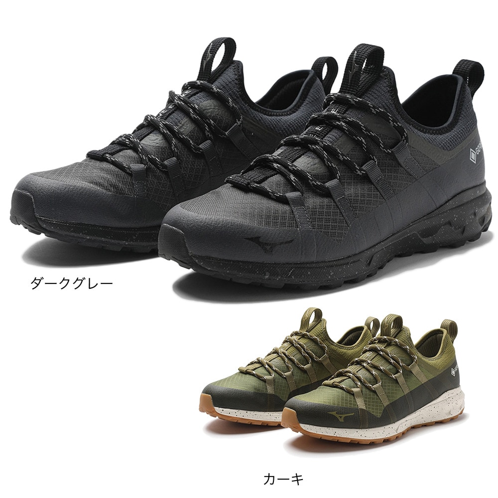 ミズノ（MIZUNO）（メンズ、レディース）カジュアル シューズ ウエーブ エボーク GTX ダークグレー B1GA220005 スニーカー スポーツ タウン 防水性 雨