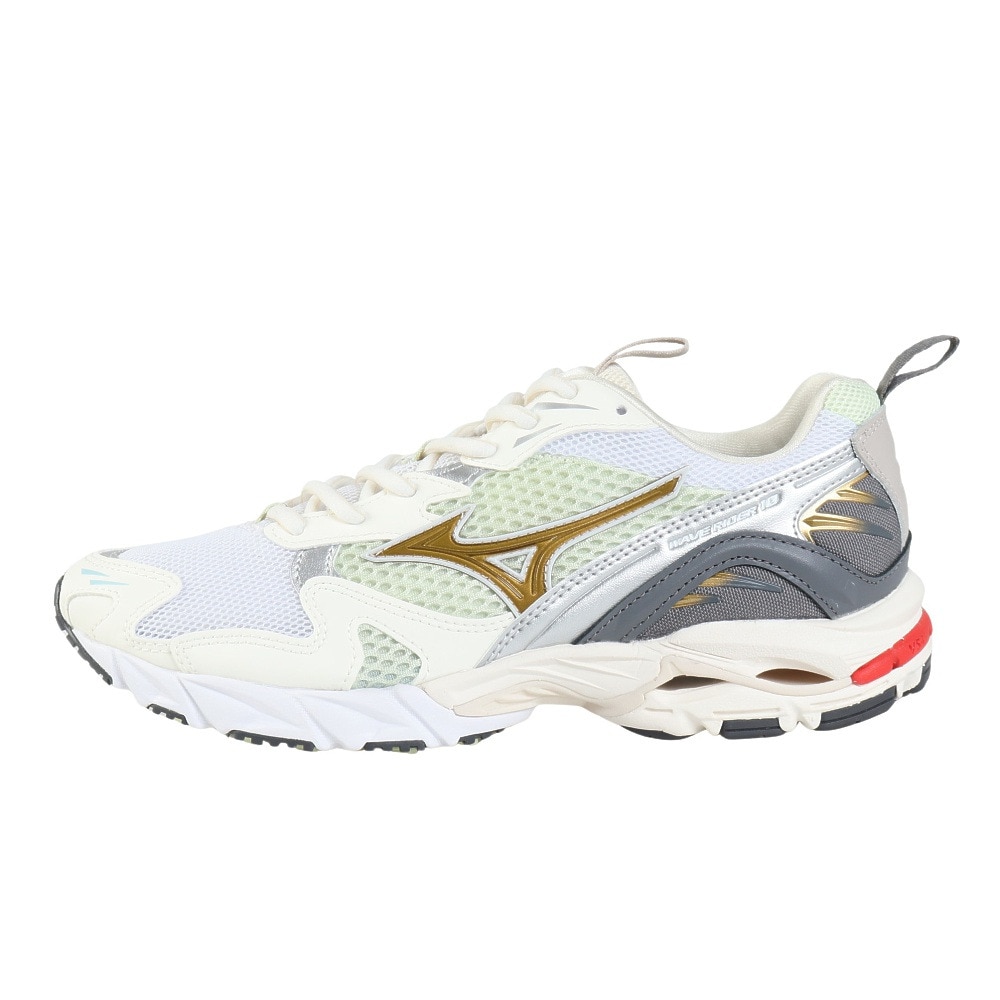 ミズノ（MIZUNO）（メンズ、レディース）カジュアルシューズ ウエーブ ライダー 10 オフホワイト D1GA331201 スニーカー デイリーユース タウン