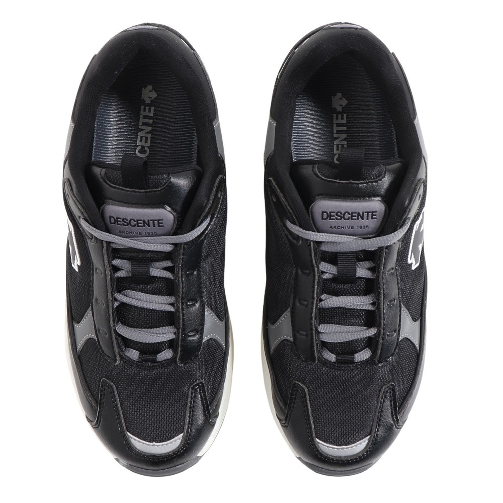 デサント（DESCENTE）（メンズ、レディース）カジュアル シューズ MONSTER LOI ブラック SO123LCR14 BLK0 スニーカー ライフスタイル タウン 軽量 通気性