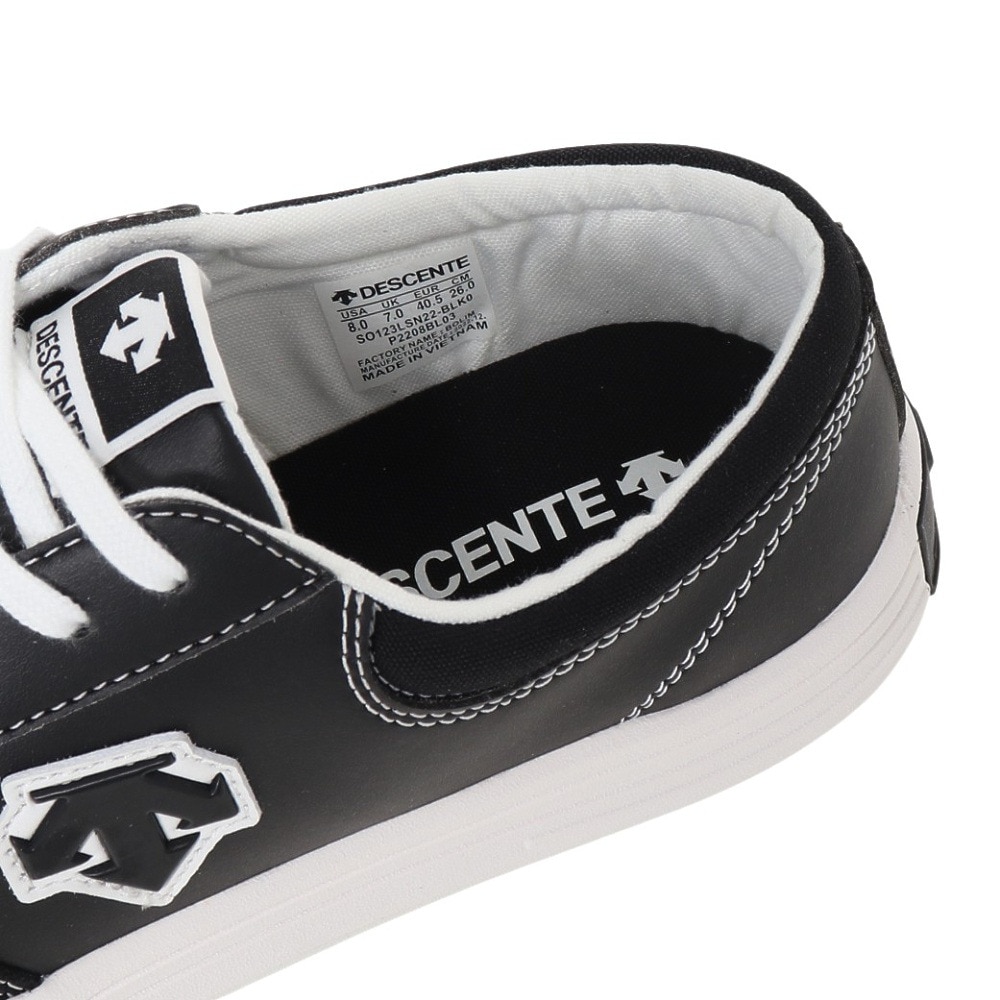 デサント（DESCENTE）（メンズ、レディース）カジュアル シューズ YOUNG COURT ブラック SO123LSN22 BLK0 スニーカー ライフスタイル タウン