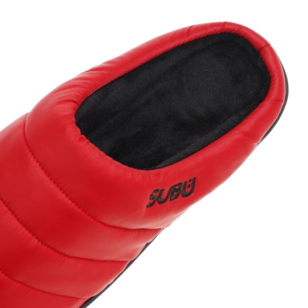 スブ（SUBU）（メンズ、レディース）サンダル 冬用 SB-33 RE レッド 防寒 あったかい 汚れにくい  モック シューズ タウン 普段履き