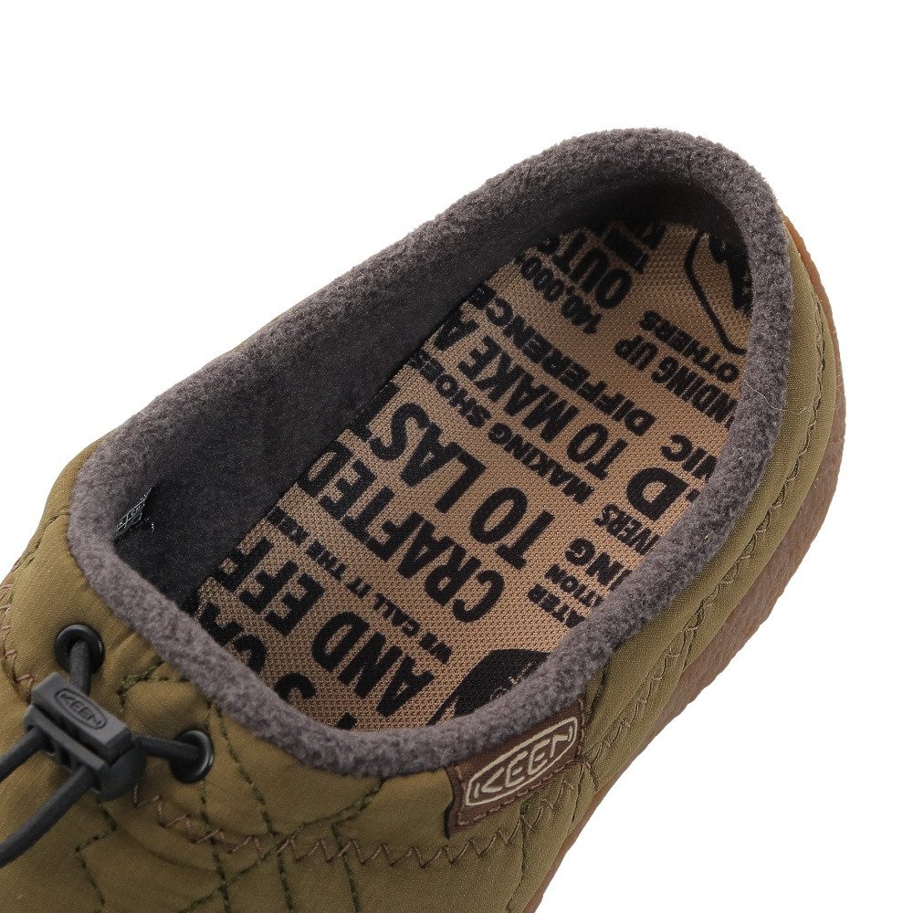 キーン（KEEN）（メンズ）モックシューズ スリッポン ハウザー スリー スライド オリーブ 1026655 メンズ 秋冬用 室内履き 保温素材 履きやすい