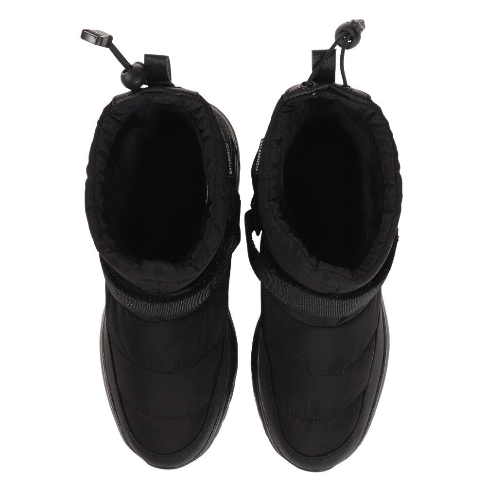 TELIC（メンズ、レディース）ショートブーツ メンズ レディース 黒 ブラック ALL ROADS-QT TL-005 BLK カジュアルシューズ 防寒 保温 アウトドア