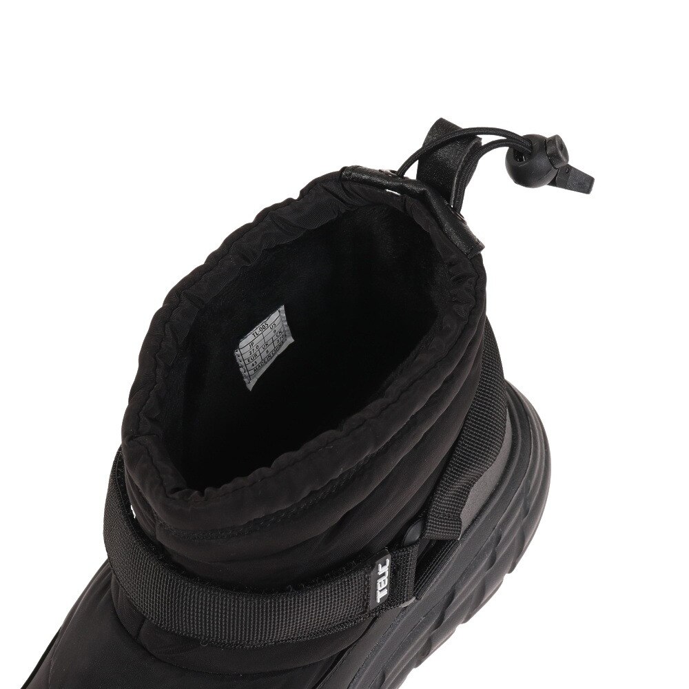 TELIC（メンズ、レディース）ショートブーツ メンズ レディース 黒 ブラック ALL ROADS-QT TL-005 BLK カジュアルシューズ 防寒 保温 アウトドア