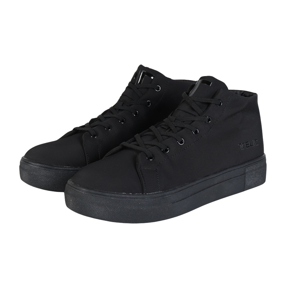 テリック（TELIC）（メンズ、レディース）カジュアルシューズ ミッドカット RAIN CITYーMID TL-015 BLK