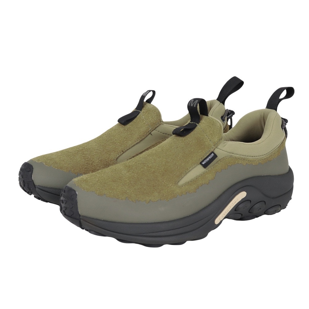 メレル（MERRELL）（メンズ）レザースニーカー カジュアルシューズ ジャングル モック エボ ウィンター ウォータープルーフ 005413 OLIVE