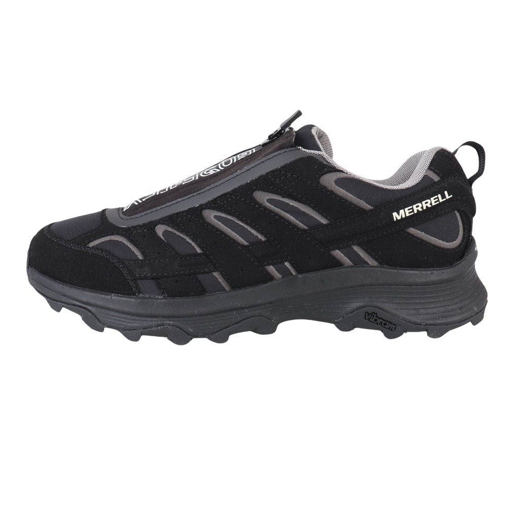 メレル（MERRELL）（メンズ）レザースニーカー カジュアルシューズ MOAB SPEED ZIP 004731 BLK