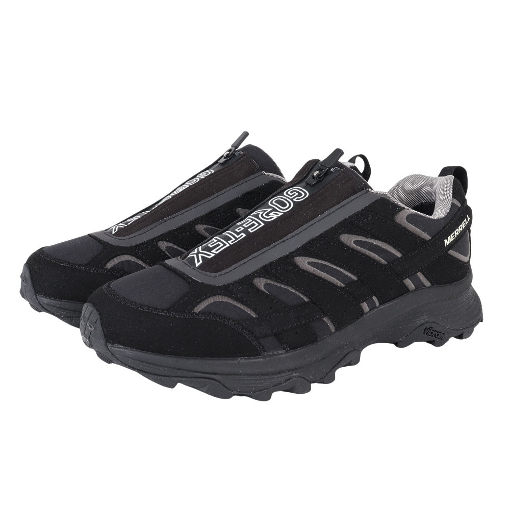 メレル（MERRELL）（メンズ）レザースニーカー カジュアルシューズ MOAB SPEED ZIP 004731 BLK