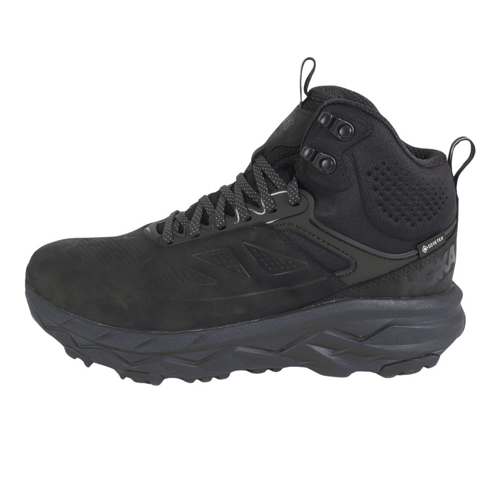 ホカ（HOKA）（メンズ）防水 ブーツ CHALLENGER MID GORE-TEX ワイド ブラック 1106523-BLK 軽量 衝撃吸収