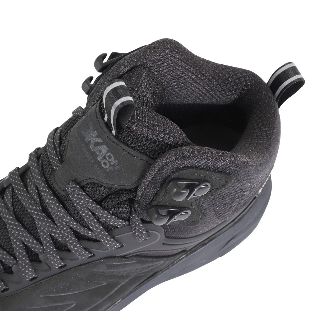 ホカ（HOKA）（メンズ）防水 ブーツ CHALLENGER MID GORE-TEX ワイド ブラック 1106523-BLK 軽量 衝撃吸収