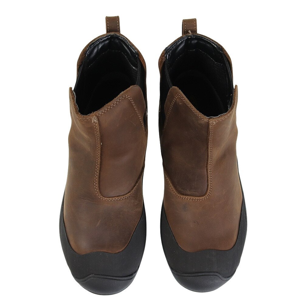 キーン（KEEN）（メンズ）ブーツ レヴェル4チェルシー ブラウン 1025559 防水 保温 防寒 軽量 雪 冬 タウン 日常履き カジュアルシューズ