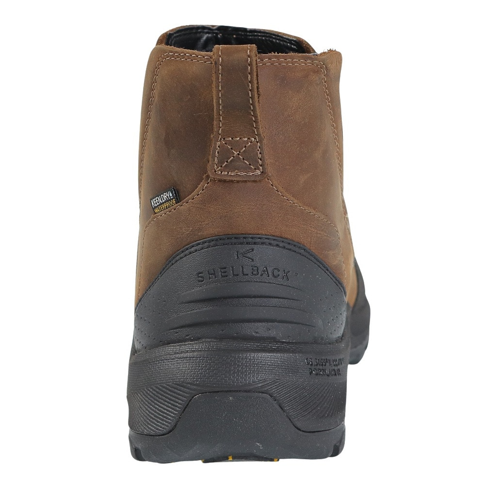 キーン（KEEN）（メンズ）ブーツ レヴェル4チェルシー ブラウン 1025559 防水 保温 防寒 軽量 雪 冬 タウン 日常履き カジュアルシューズ