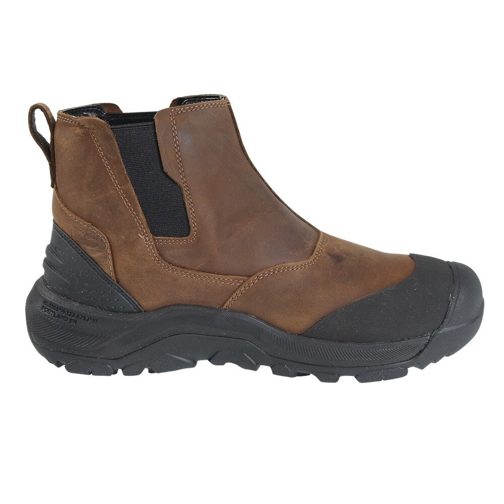 キーン（KEEN）（メンズ）ブーツ レヴェル4チェルシー ブラウン 1025559 防水 保温 防寒 軽量 雪 冬 タウン 日常履き カジュアルシューズ★★★