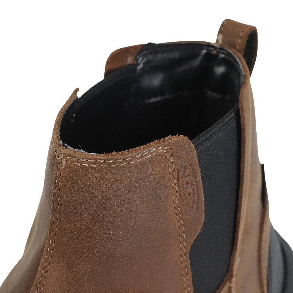 キーン（KEEN）（メンズ）ブーツ レヴェル4チェルシー ブラウン 1025559 防水 保温 防寒 軽量 雪 冬 タウン 日常履き カジュアルシューズ★★★