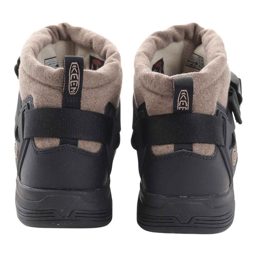 キーン（KEEN）（メンズ）ショートブーツ 耐水 フッドロメオ ミニ ベージュ 1026795 カジュアル ベルト付 ウィンターシューズ 軽量 保温 クッション性 防寒