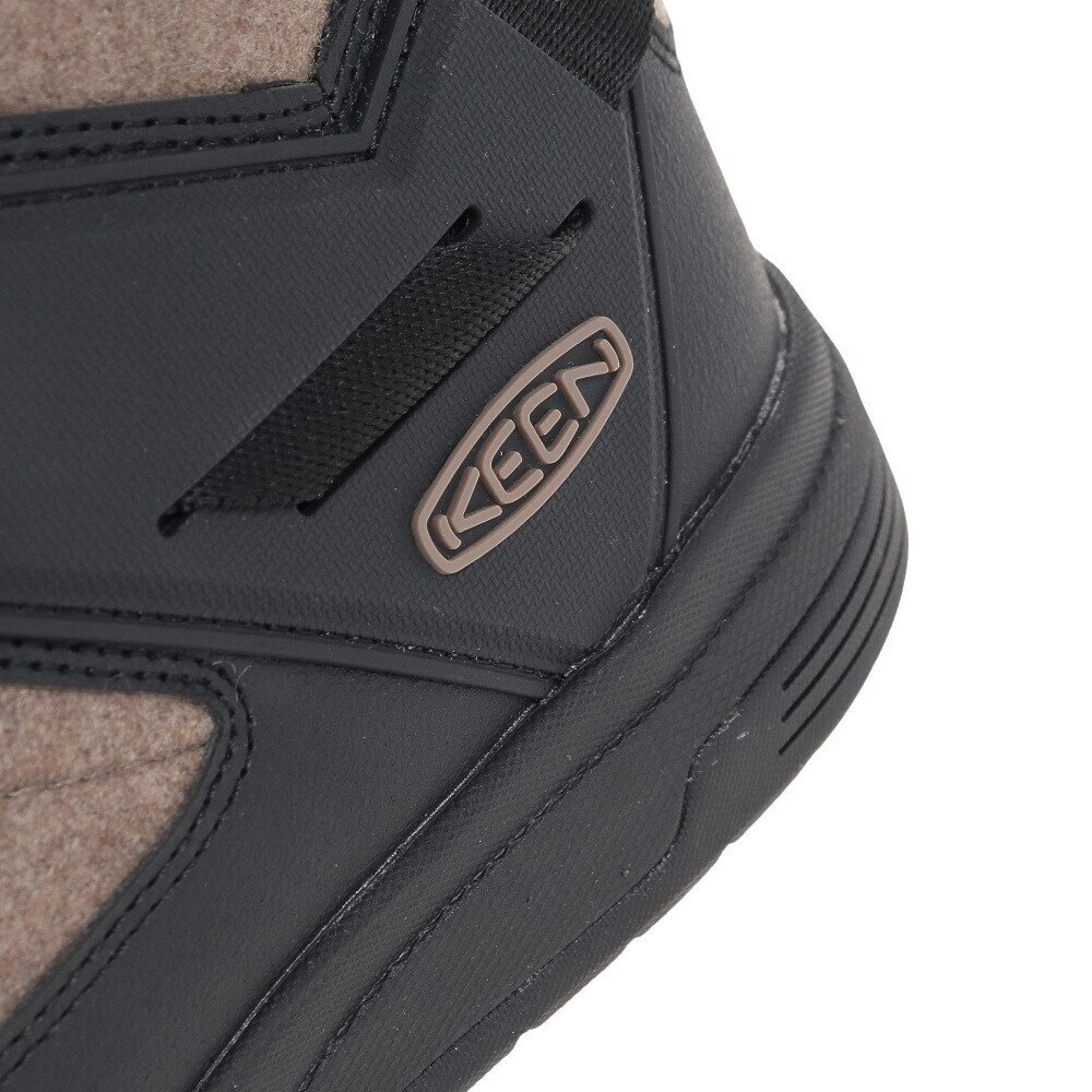 キーン（KEEN）（メンズ）ショートブーツ 耐水 フッドロメオ ミニ ベージュ 1026795 カジュアル ベルト付 ウィンターシューズ 軽量 保温 クッション性 防寒