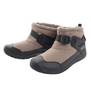 キーン(KEEN)(メンズ)ショートブーツ 耐水 フッドロメオ ミニ ベージュ 1026795 カジュアル ベルト付 ウィンターシューズ 軽量 保温 クッション性 防寒