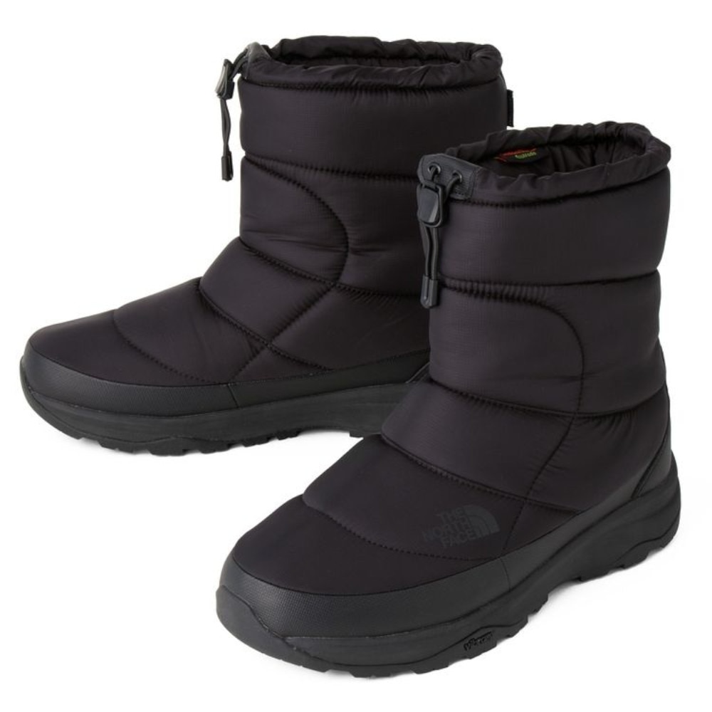 ノースフェイス（THE NORTH FACE）（メンズ、レディース）ブーツ 黒 メンズ ヌプシ ブーティ ウォータープルーフ 7 ブラック NF52272 BK