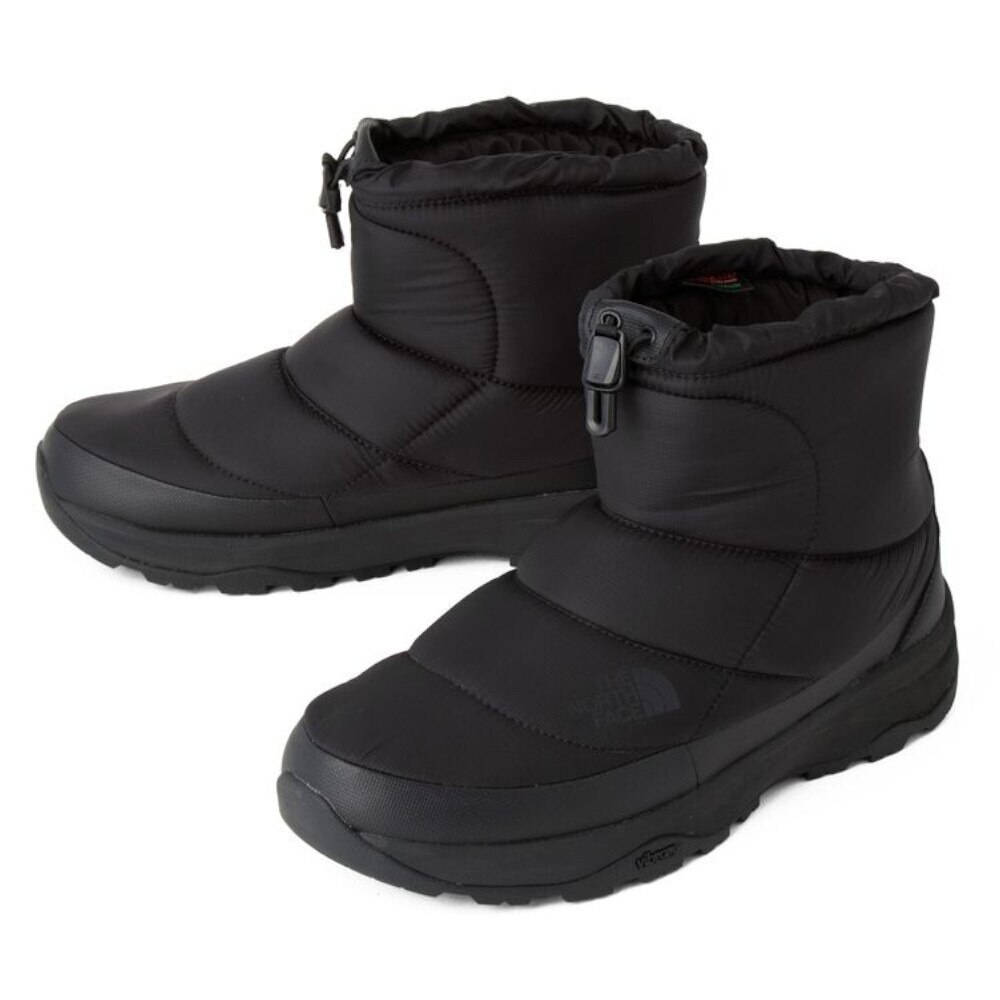 ノースフェイス（THE NORTH FACE）（メンズ、レディース）ブーツ 黒 メンズ ヌプシ ブーティ ウォータープルーフ 7 ショート ブラック NF52273 BK ウィンターシューズ