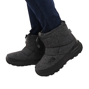 ノースフェイス(THE NORTH FACE)(メンズ、レディース)ブーツ ヌプシブーティウォータープルーフ7ショート ブラック NF52273WB 軽量 防寒 防水 保温 冬 