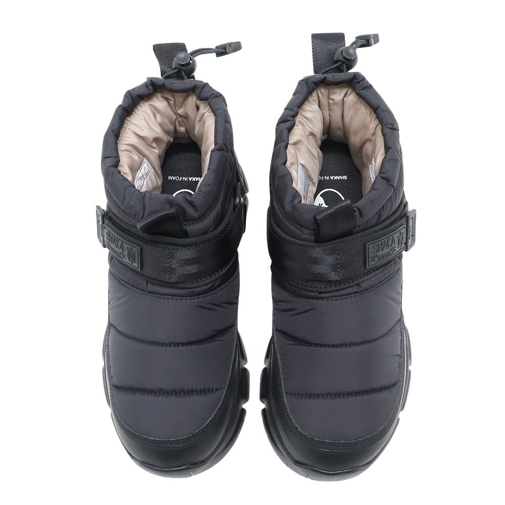 シャカ（SHAKA）（メンズ、レディース）ショートブーツ 黒 撥水 スナッグブーティエーティ SNUG BOOTIE AT ブラック 433230 Black ウインターシューズ 難燃